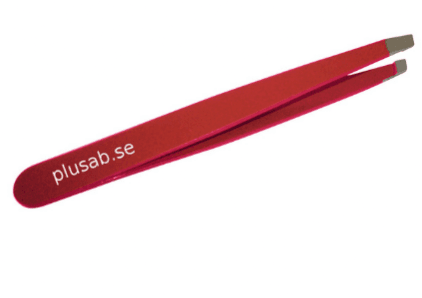 Greppvänlig röd pincett från Plusab