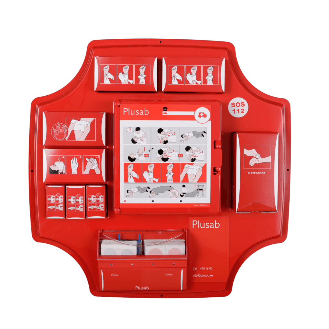 stor första hjälpen tavla med skåp 