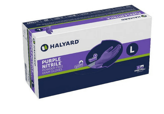 Förpackning med nitrilhandskar