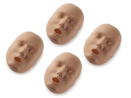 Prestan Ansikte, 4-pack (Mörk hud), HLR-docka eller reservdel