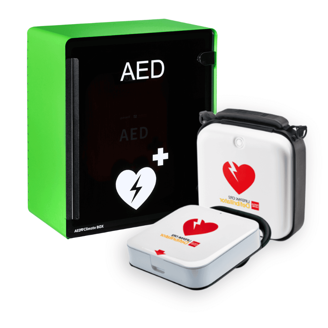 Hjärtstartare LIFEPAK CR2 med utomhusskåp