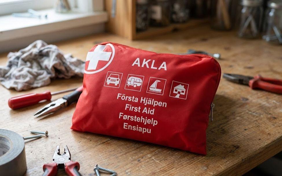 Första hjalpen väskan just för eran lokal & kontor