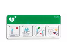 Informationsskylt-AED Hjärtstartare