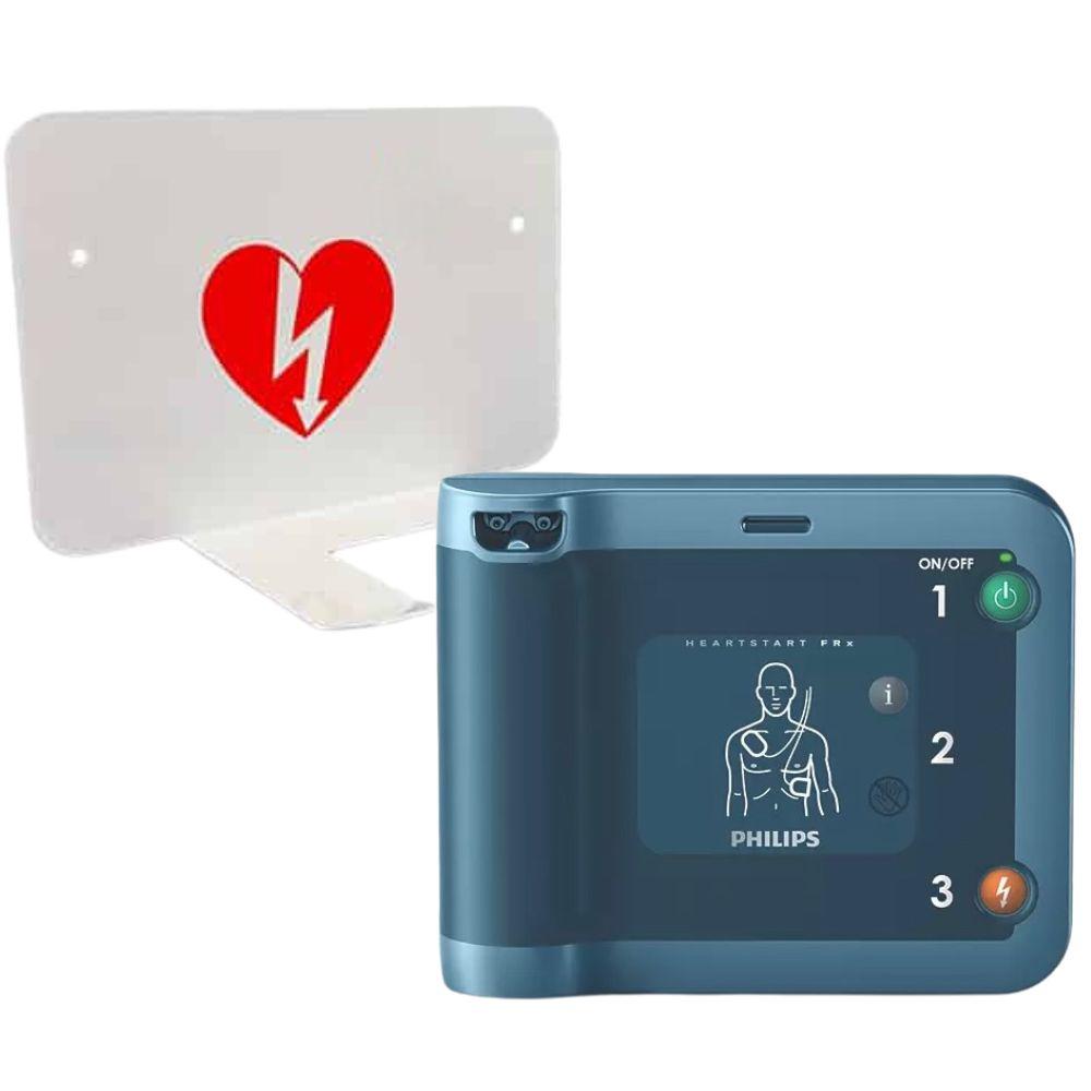 Philips HeartStart FRx hjärtstartare med väggfäste
