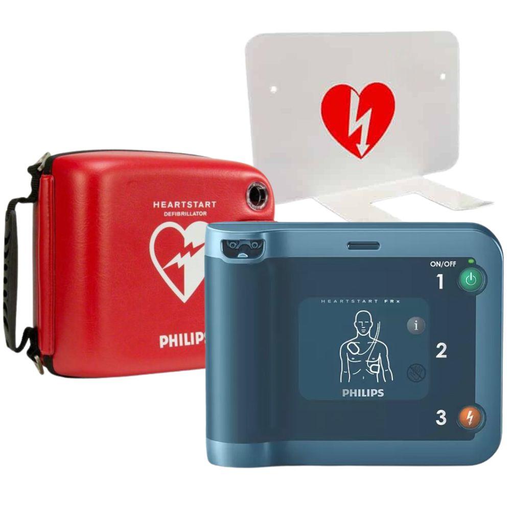 Philips HeartStart FRx med väggfäste och väska