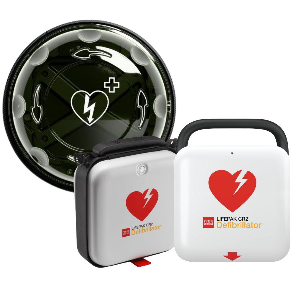 ROTAID Solid Plus och LifePak CR2 tvåspråkig med bärväska