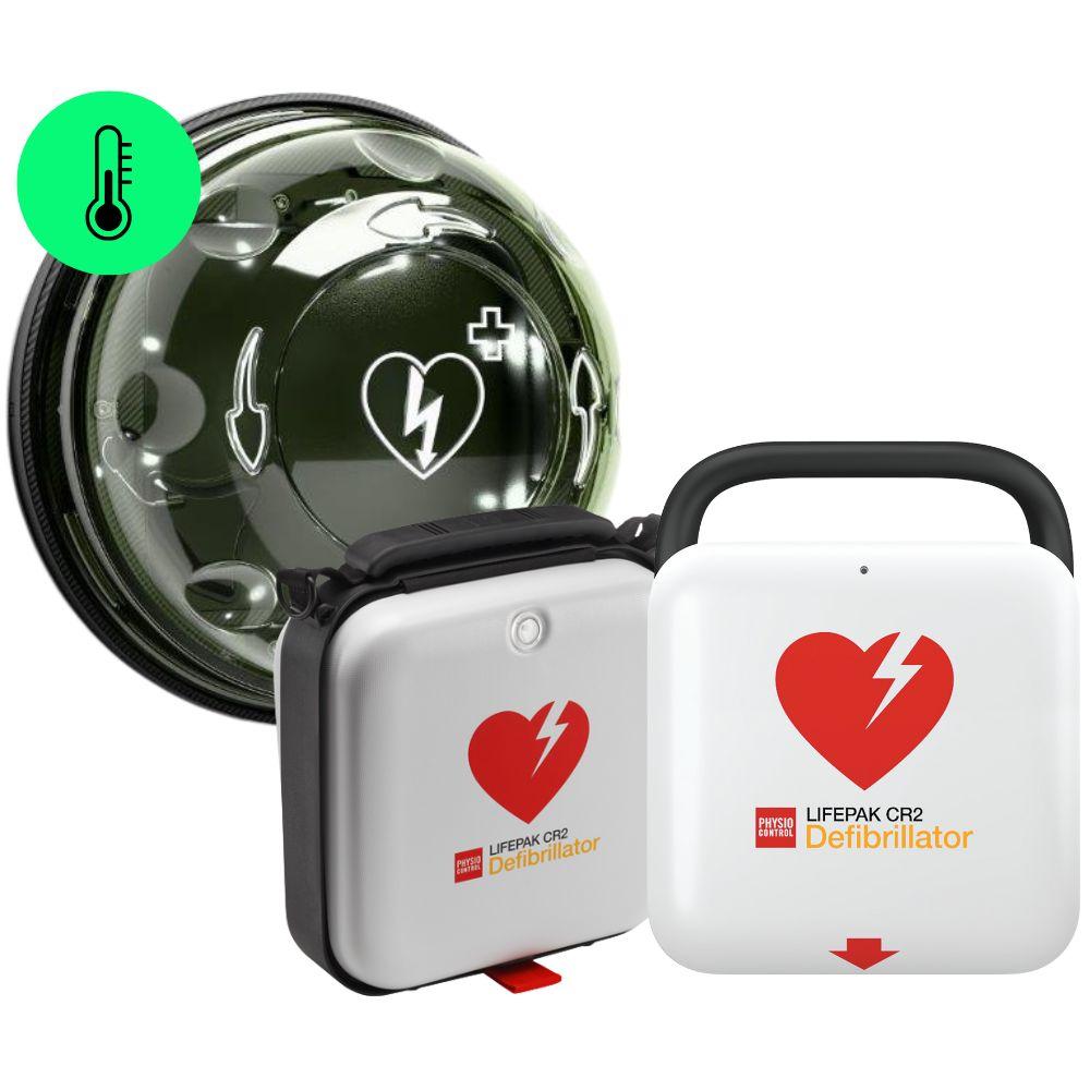 ROTAID Solid Plus värme och LifePak CR2 tvåspråkig med bärväska