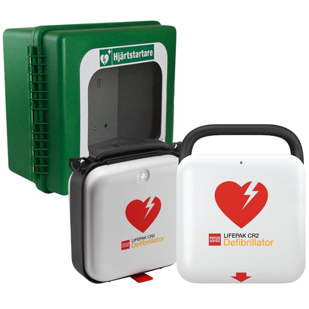 LIFEPAK CR2 Wi-Fi tvåspråkig med bärväska och värmeskåp polar