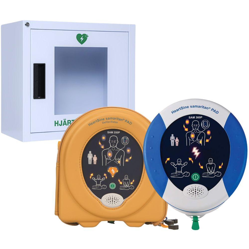 Samaritan 360p hjärtstartare med vitt skåp