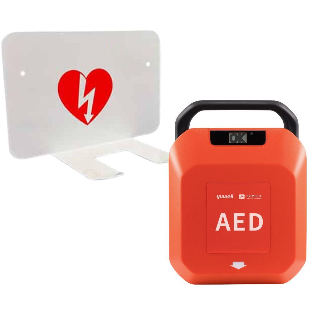 heartsave y med väggfäste aed