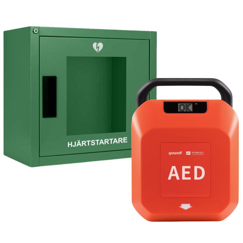 heartsave ya med larmat inomhusskåp grönt