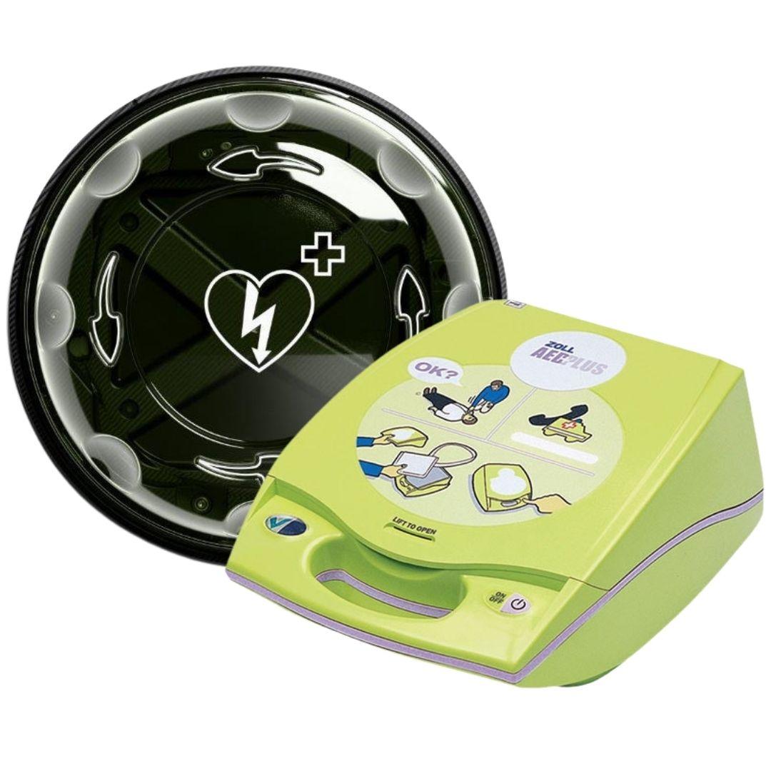 Zoll AED Plus med Rotaid inomhusskåp