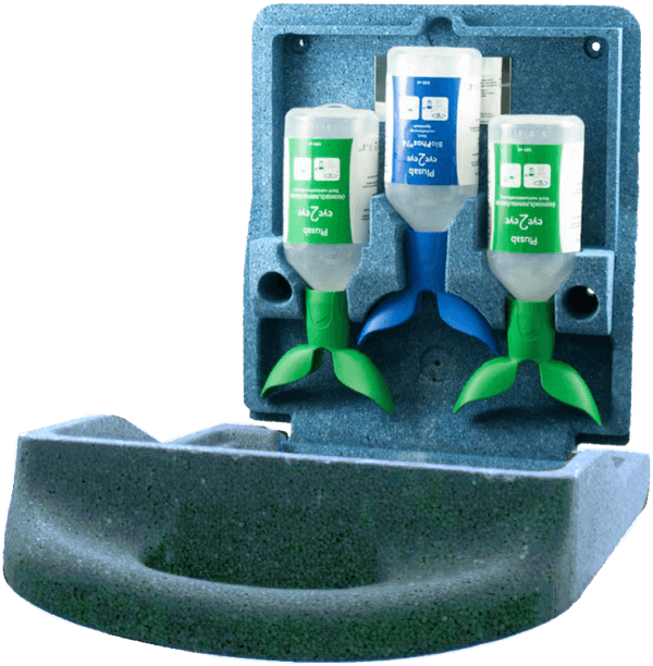 Öppen ögonduschstation