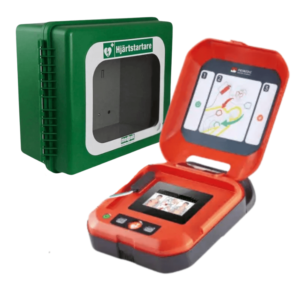 Heartsave Y med skärm och värmeskåp Polar