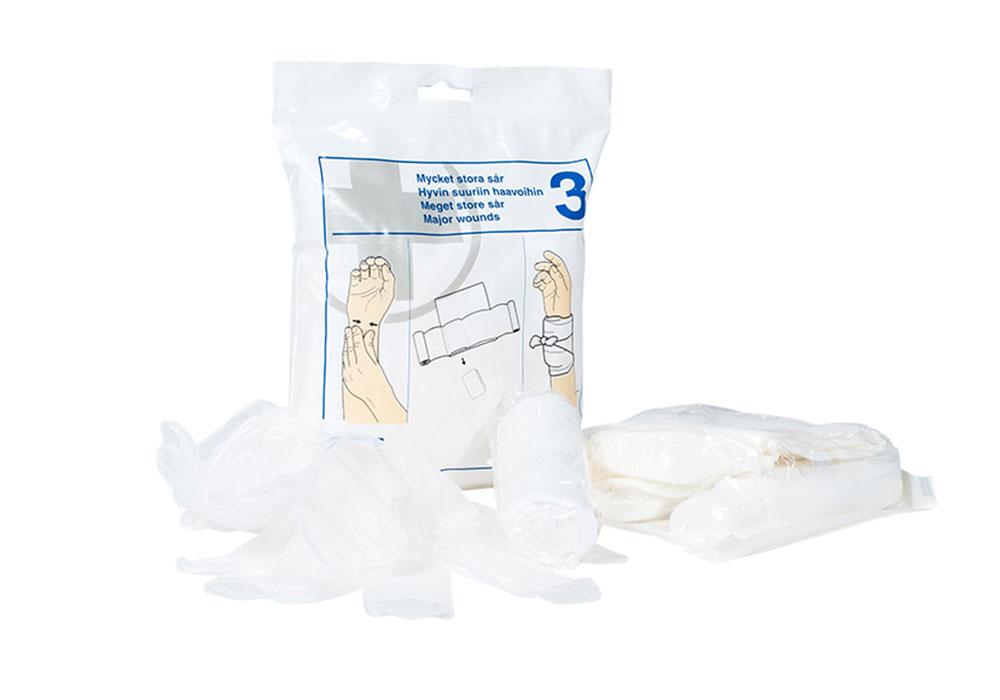 AKLA första hjälpen påse för mycket stora sår