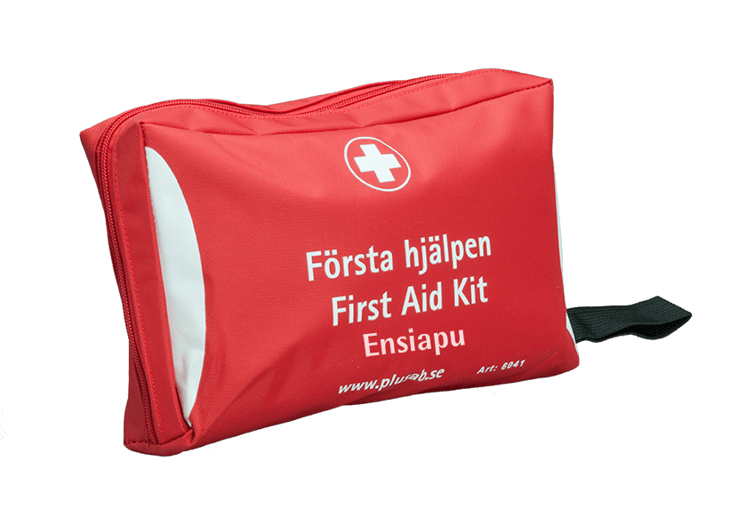 Tom första hjälpen-påse i mellanstorlek för anpassat innehåll.