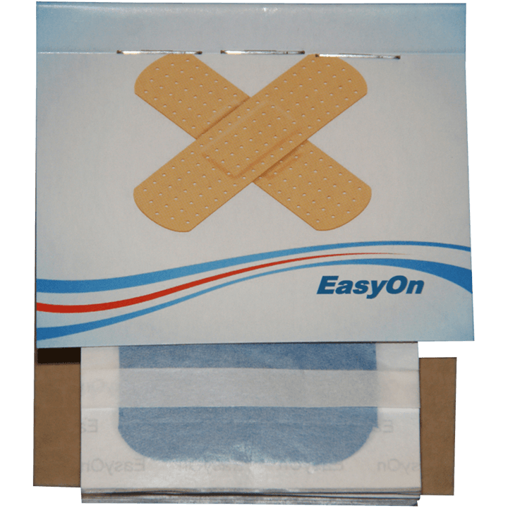 Textilplåster blå detectable 25x72mm ask 6x36st