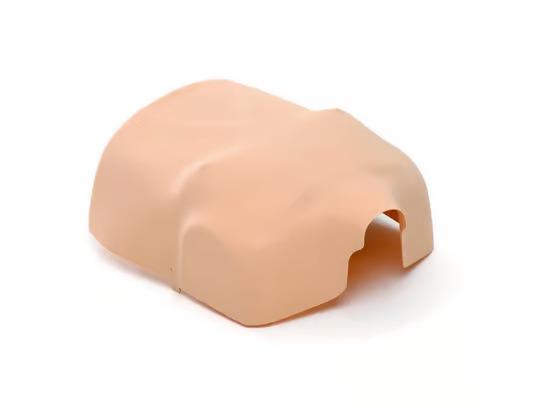 Brösthud för HLR-docka av ljus hud.