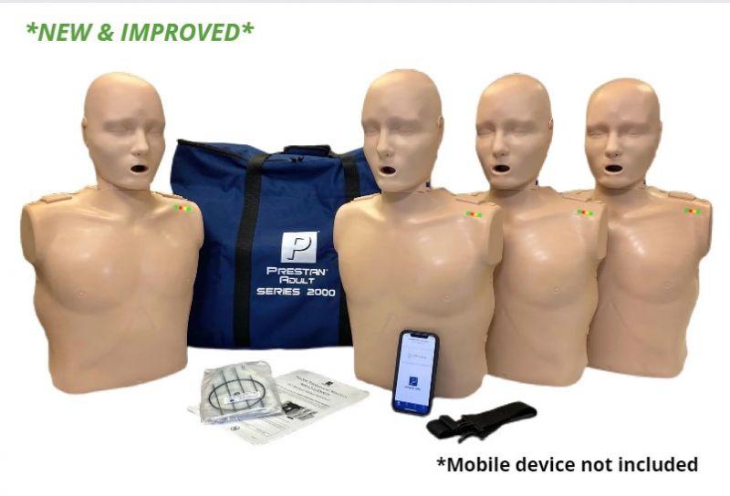 Prestan Professional 2000 HLR-docka för vuxna med Bluetooth och feedbackmonitor för professionell HLR-träning.