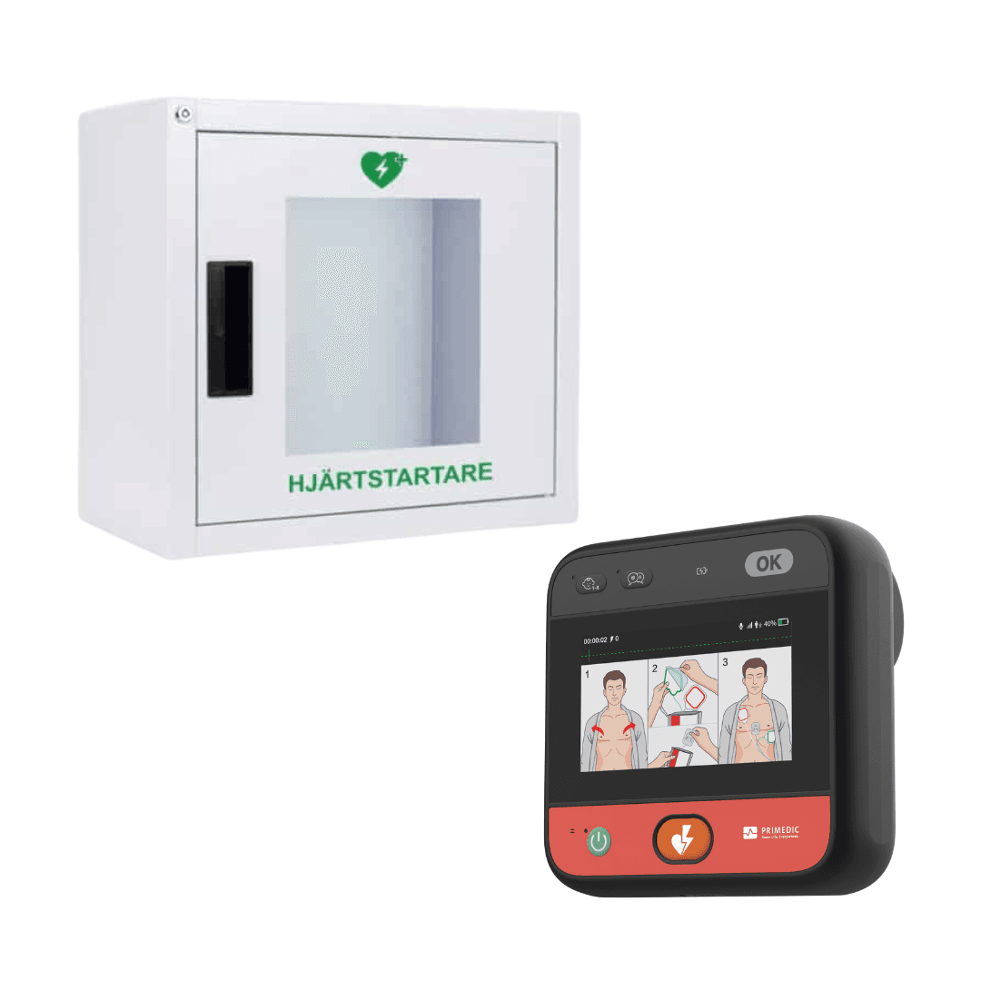 HeartSave MyPAD Touch hjärtstartare i väggskåp