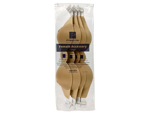 Prestan kvinnligt HLR-tillbehör ljus hud 4-pack i originalförpackning.