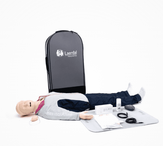 Laerdal Resusci Anne QCPR AW helkropp med avancerat luftvägshuvud för HLR-utbildning.