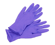 Skyddshandskar Nitril S, 100 st