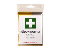 Räddningsfilt i förpackning