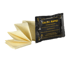 CELOX Rapid Gauze, Hemostatiskt förband