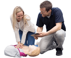 Övning på Little Anne QCPR