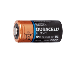 närbild på batteri som passar till Zoll AED